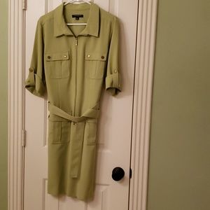 Sharagano Lime Green Dress